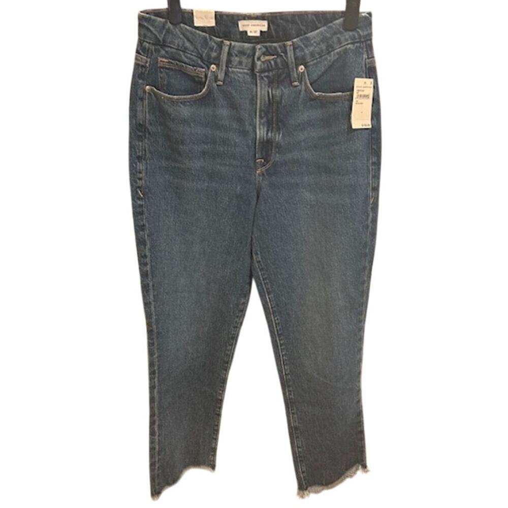 GOOD AMERICAN Women's Good Boy Curvy Jeans Sz 4 27 Tummy Control NWT